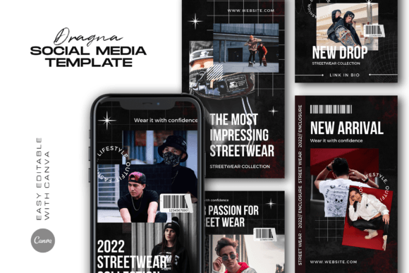 Download Dragna Hype Fashion Instagram Template - Fashion instagram Collection