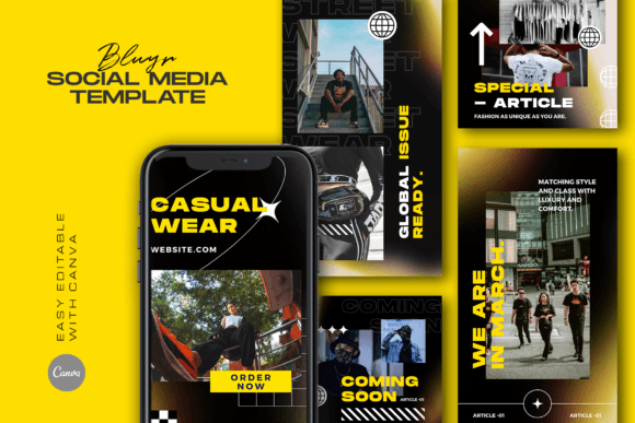 Download BLYUR Hype Fashion Instagram Template - Fashion instagram Collection