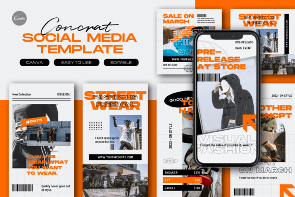 Download Concrat Fashion Instagram Template - Fashion instagram Collection